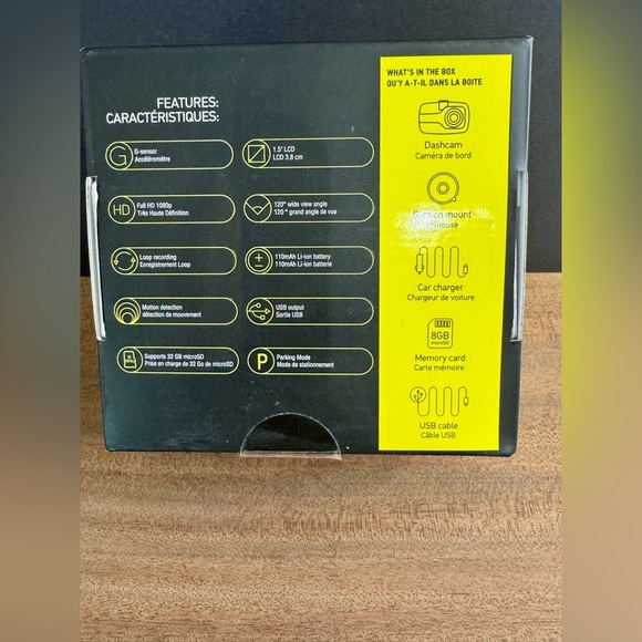 NIB Orbit 110 1080P HD Dash Camera CMOS Sensor G Sensor 8GB MicroSD Card Include - Picture 2 of 5